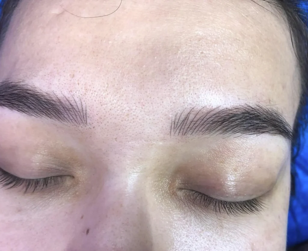 microblading eyebrows vs ombre brows